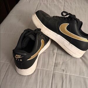 Nike Air Black with Gold Accents